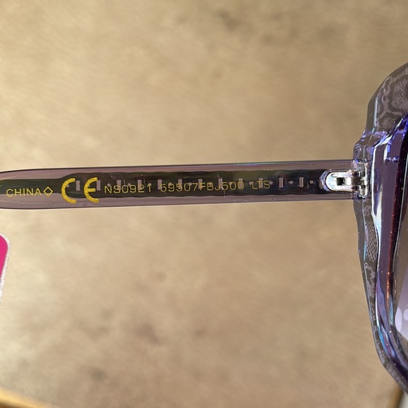 Betsey Johnson Purple & Gray Snake Print Sunglasses main image 7